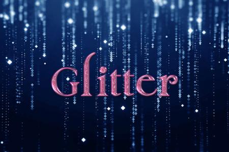 Pink Glitter Text Effect