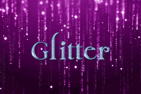 Blue Glitter Text Effect