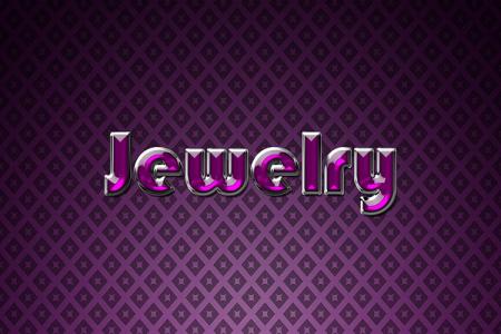 Purple Jewelry Text Effect