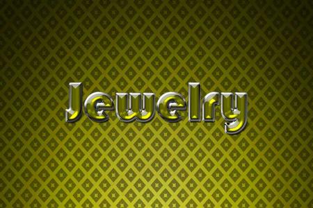 Yellow Jewelry Text Effect