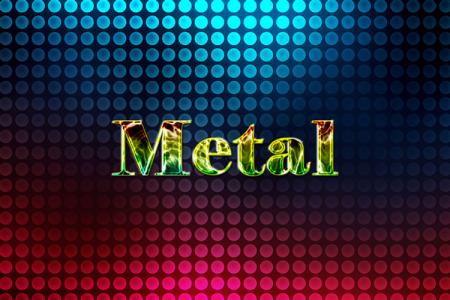 Metal Rainbow Text Effect