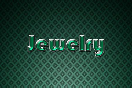 Green Jewelry Text Effect