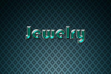 Cyan Jewelry Text Effect