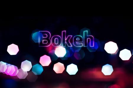 Bokeh Text effect