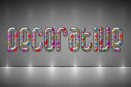 Decorative Glass Text Effect