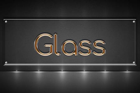 Orange Glass Text Effect