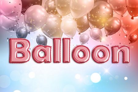 Fullcolor Balloon Text Effect