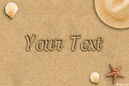 Write in Sand Summer Beach Free Online