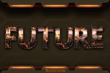 Create 3D sci-fi text effect online