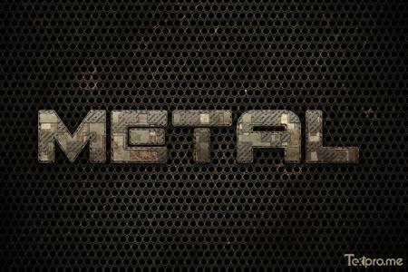 Create a rusted metal text effect online