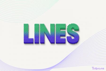 Create 3D lines text effects online