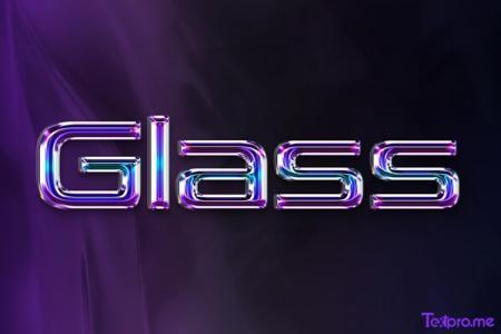 Create online 3D hologram glass text effect