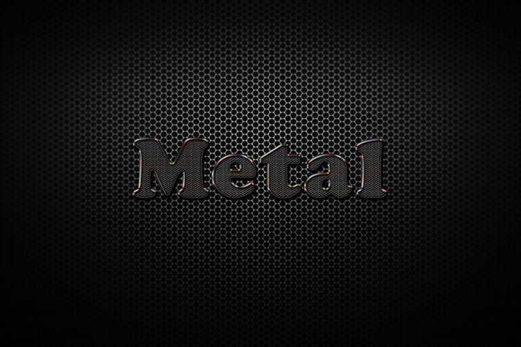 Black Metal Text Effect