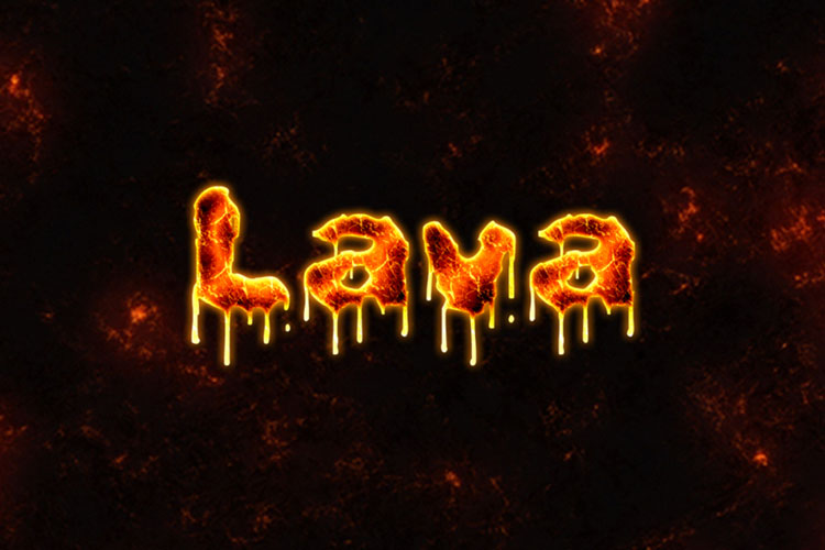 Lava Text Effect Online