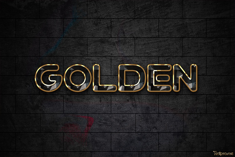 Free creative 3D golden text effect online